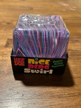 Needoh Nice Berg Swirl Squish Toy - Blue, Purple, Pink